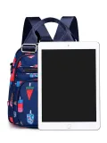 Floral Nylon Zipper Backpacks Crossbody Bags