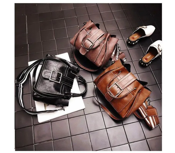 Large Capacity Vintage Tote Crossbody Bag