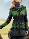 Vintage Tribal Long Sleeve Printed Cardigan