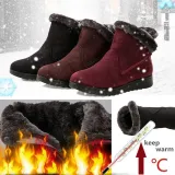 Women Winter Shoes Warm Snow Zipper Ankle Boots