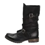 WOMEN VINTAGE RIDING BOOTS CASUAL CHIC BUCKLE BOOTS
