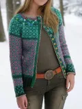 Vintage Tribal Long Sleeve Cardigan