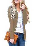 Pink Polyester Solid Casual Sweater