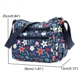 Women Flower Pattern Waterproof Lightweight Shoulder Bags Crossbody Bags