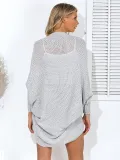 Solid Knitted Casual Cardigan