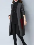 Patchwork Long Sleeve Cotton Cardigans
