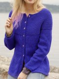 Solid Long Sleeve Casual Outerwear
