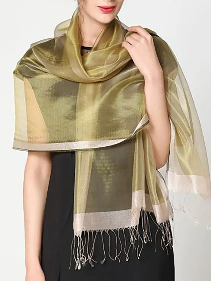 Beach Fringed Solid Scarve