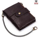 Men's Genuine Leather RFID Buckle Wallet