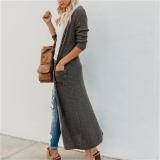 Fashion Button Long Sleeve Pocket Cardigan