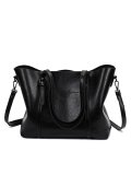 Women Oil Leather Tote Casual Front Pockets Crossbody Bags Handbags