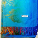 Rainbow Cotton Jacquard Scarves Shawls Silk Scarfs