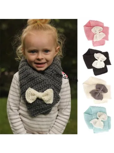 Autumn Winter Warm Scarf Boy Girls Snood Shawl Ring Neck Wraps Scarves
