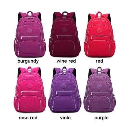 Outdoor Travel Waterproof Nylon Casual Multi Pockets Backpack