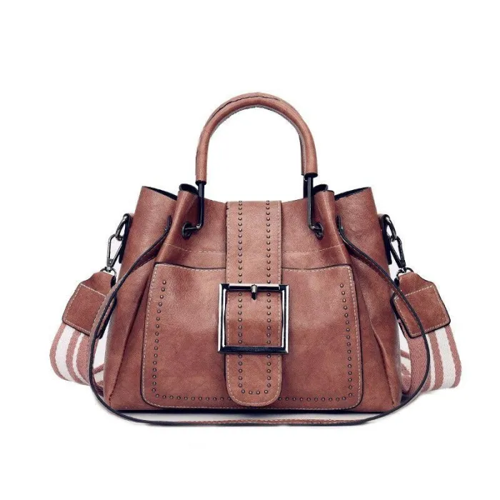 Large Capacity Vintage Tote Crossbody Bag