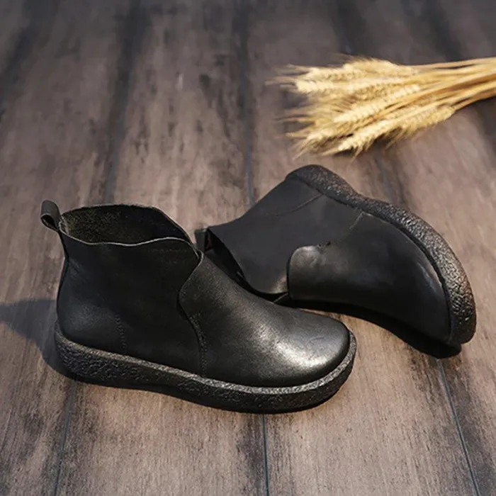 Women Classic Booties Casual Slip On High Quality Shoes