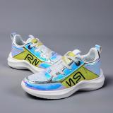 Women's Fashion Colorful Mirror Color Matching Platform Sneakers