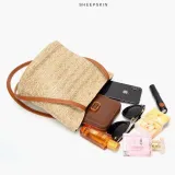 Bag - Ladies One-shoulder Bucket Straw Bag
