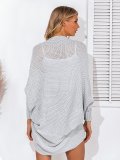 Solid Knitted Casual Cardigan