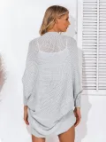 Solid Knitted Casual Cardigan