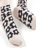Statement Floral Breathable Cotton Casual Socks