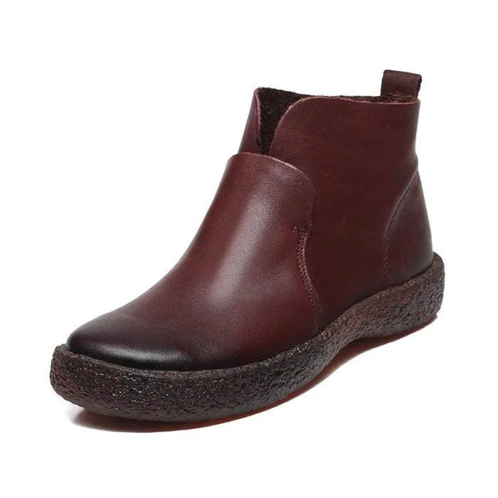 Women Classic Booties Casual Slip On High Quality Shoes