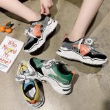Fashion Wild Colorblock Lace-Up Casual Shoes