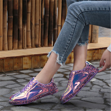 Glossy casual and comfortable sneakers