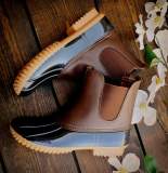 Women Two-Tone Duck Boots