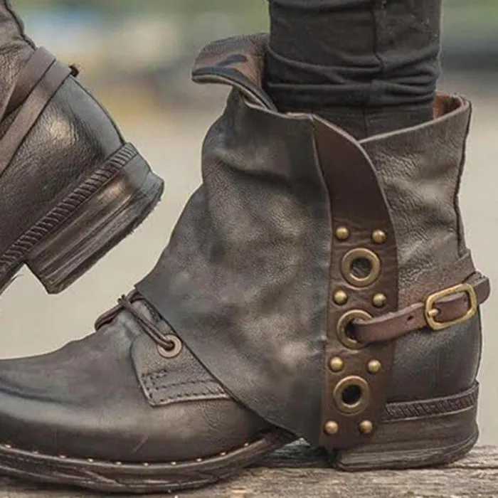 Women Motor Casual Chunky Heel Pu Zipper Spring/fall Ankle Boots