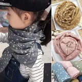 Hot Girl's Kids Star Pentagram Warm Shawl