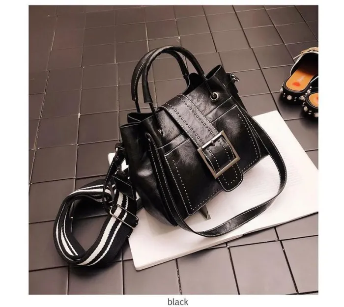 Large Capacity Vintage Tote Crossbody Bag