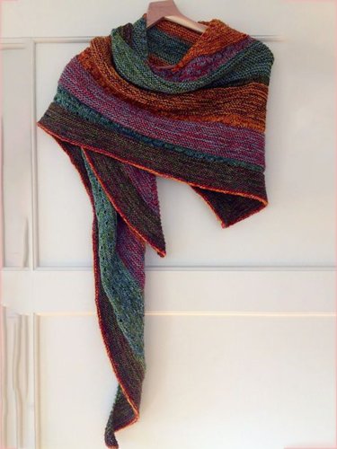 Color Boho Color-Block Scarves & Shawls