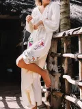 Fashion Inwrought Long Sleeve Cardigan Dresses