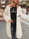 Sweet Long Sleeve Solid Knitted Winter Cardigans