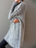 Casual Color-block Knitted Shift Sweater