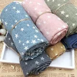 Hot Girl's Kids Star Pentagram Warm Shawl