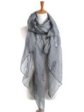 Hot Sale Womens Spring Cats design Bali Yarn Scarves