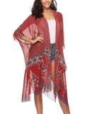 Casual Loose Sunscreen   Printing Cardigan