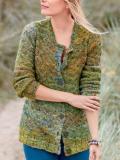 Casual Color-Block Shift Long Sleeve Cardigan
