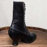 Stiletto Heel Spring/fall Lace-Up Boots
