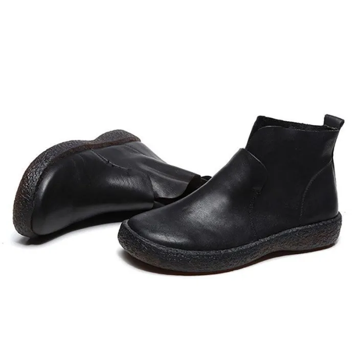 Women Classic Booties Casual Slip On High Quality Shoes