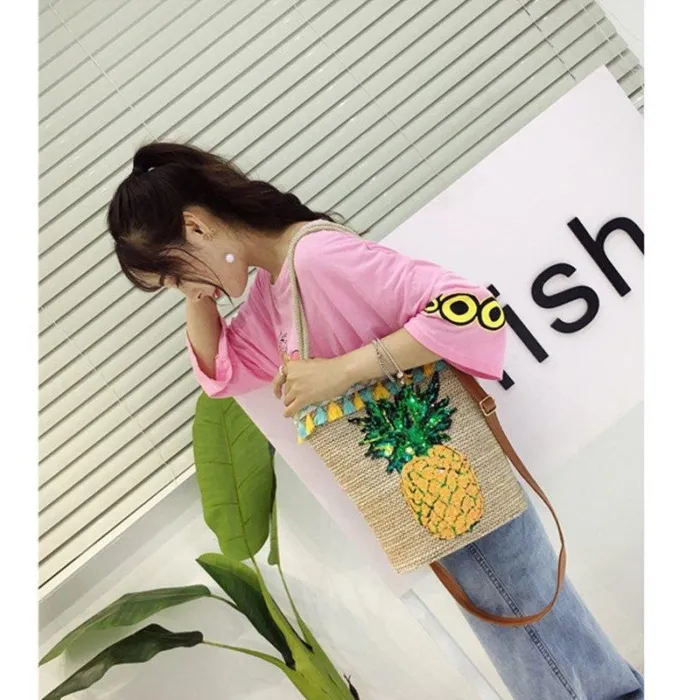 Multicolor Zipper Boho Linen Shoulder Bags