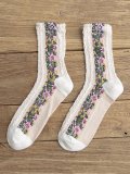 Women's Cute Flower All Season Socks