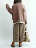 Loose Batwing Sleeves Knitting Sweater