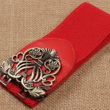 Women Carved Vintage Artificial Belt
