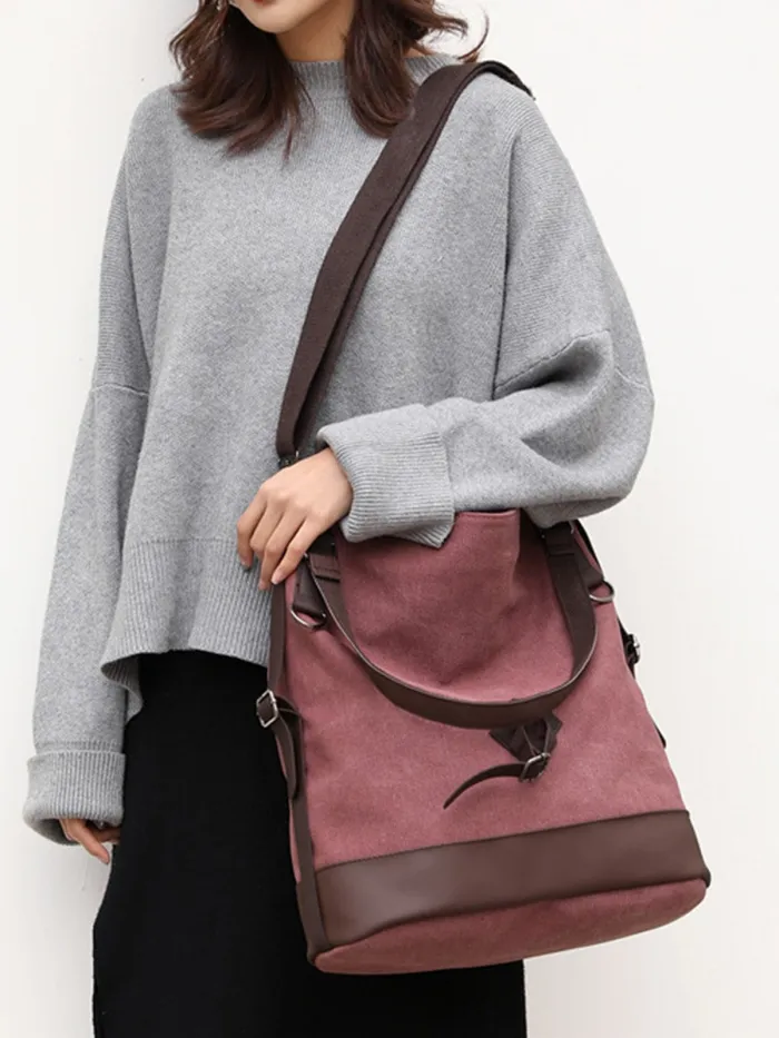 Women Canvas Large Capacity Bag Leisure  Shoulder Bags