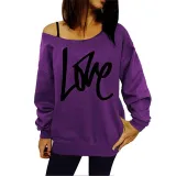 Fashion Letter Print Long Sleeve Sweater