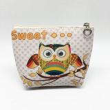 Fashion Cartoon Owl Zero Wallet Key Bag Children's PU Wallet Coin Bag