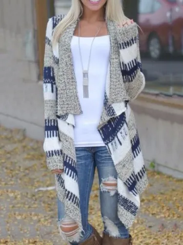 Long Sleeve Cotton-blend Cardigan